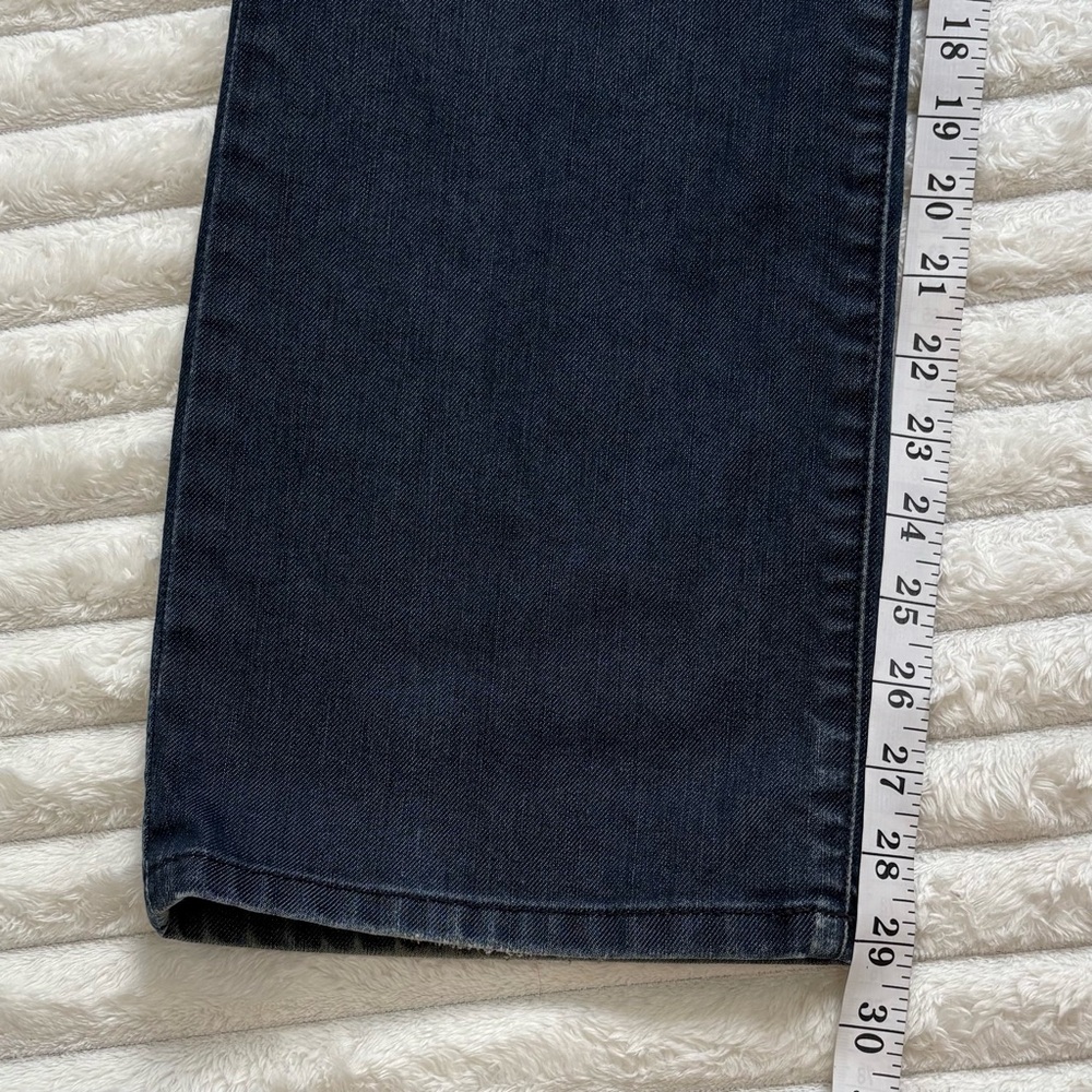 Chico’s Platinum Denim Bootcut Jeans High Rise Dark Wash 1.5 Short - Picture 10 of 11